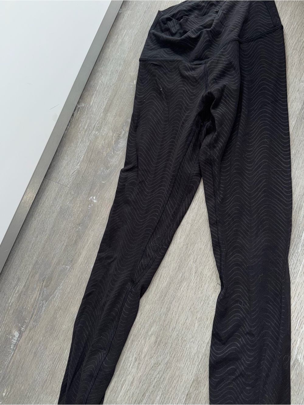 lululemon athletica Black Textured Leggings